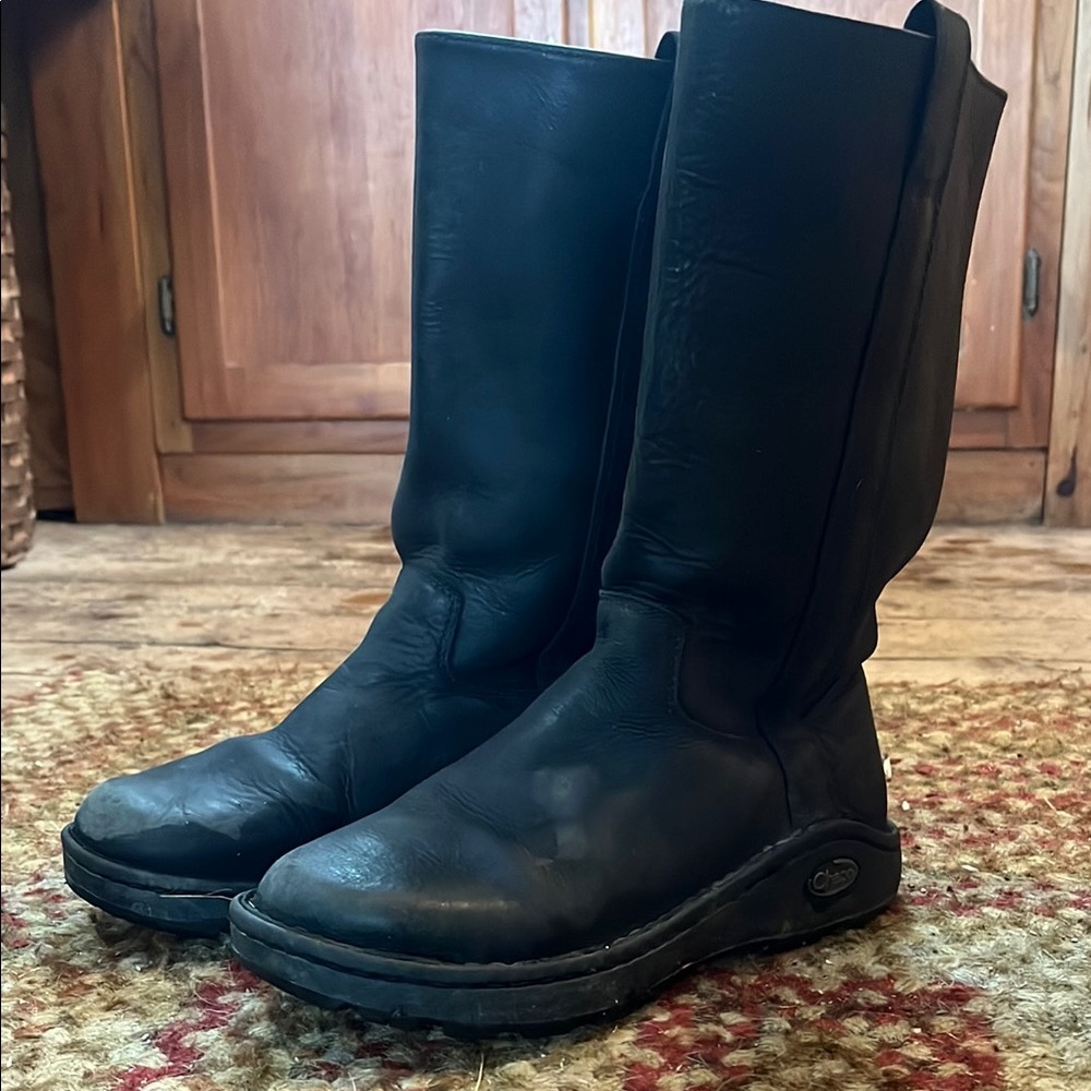 Chaco Black Leather Boots